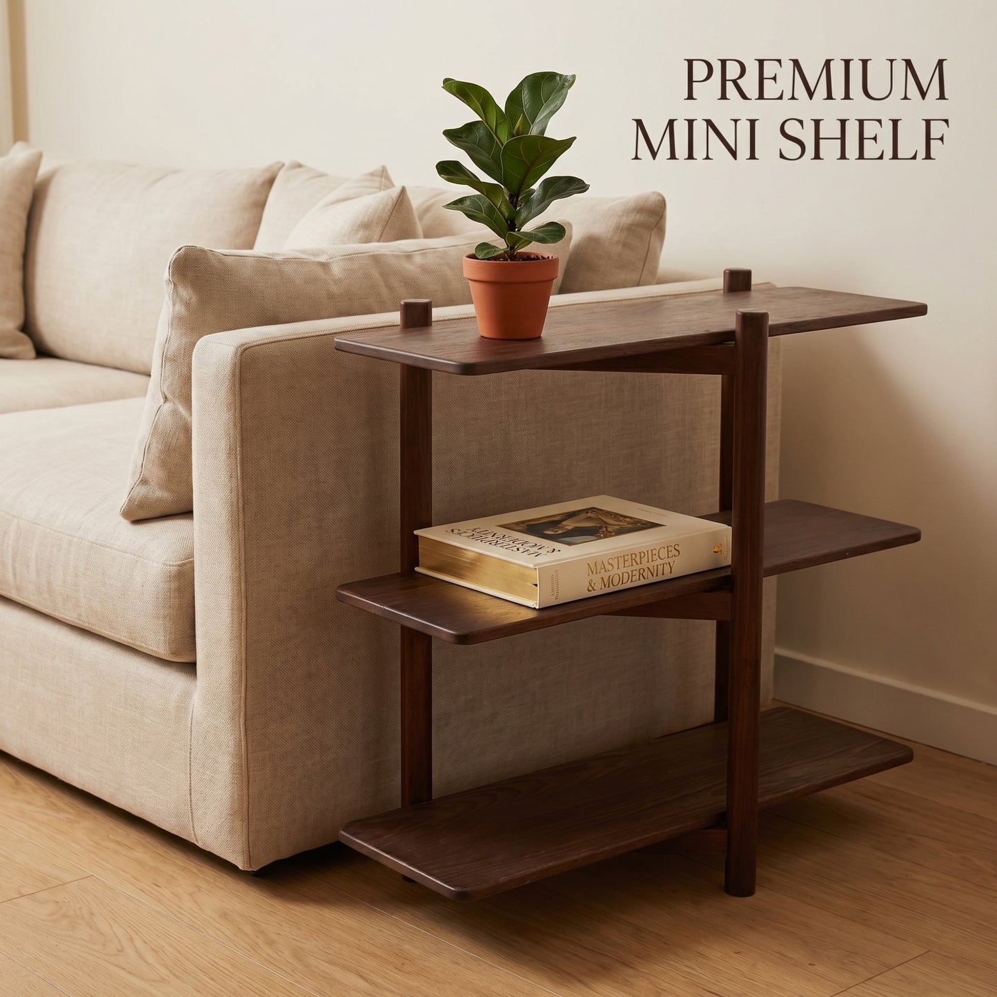 Solid Wood Display Console, Minimalist Storage Rack, Entryway Table, Living Room Organizer, Handmade Furniture L0202NZ