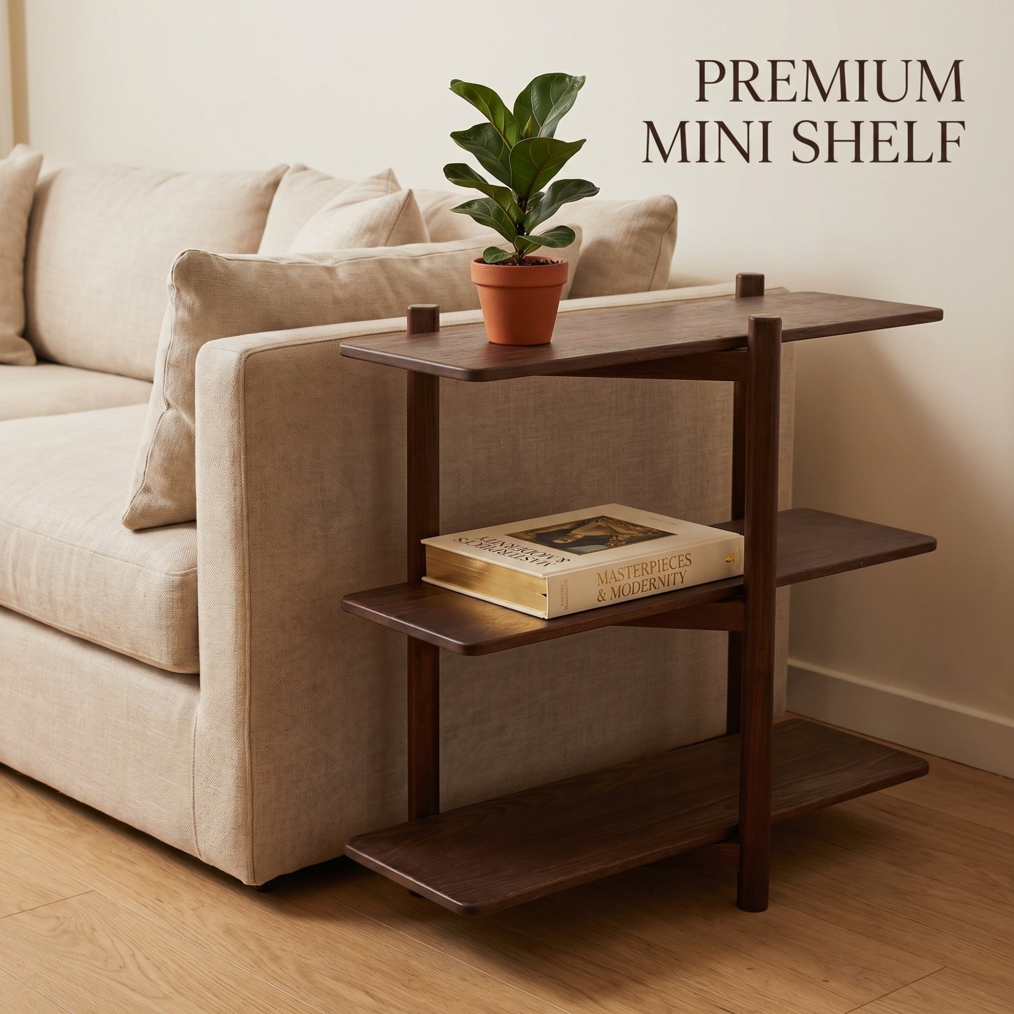 Solid Wood Display Console, Minimalist Storage Rack, Entryway Table, Living Room Organizer, Handmade Furniture L0202NZ