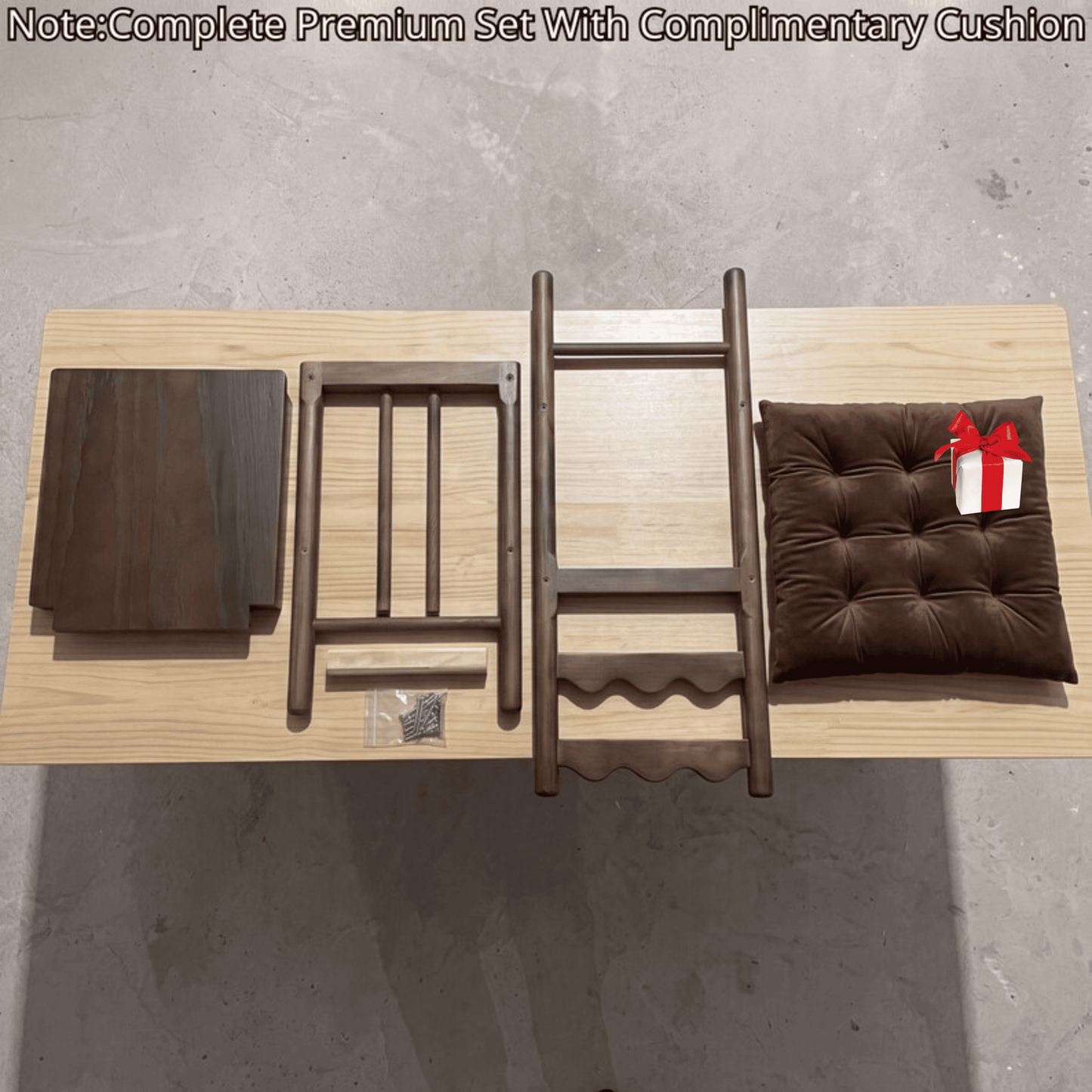Tarang bar stools made from oak wood: Rustic brown color