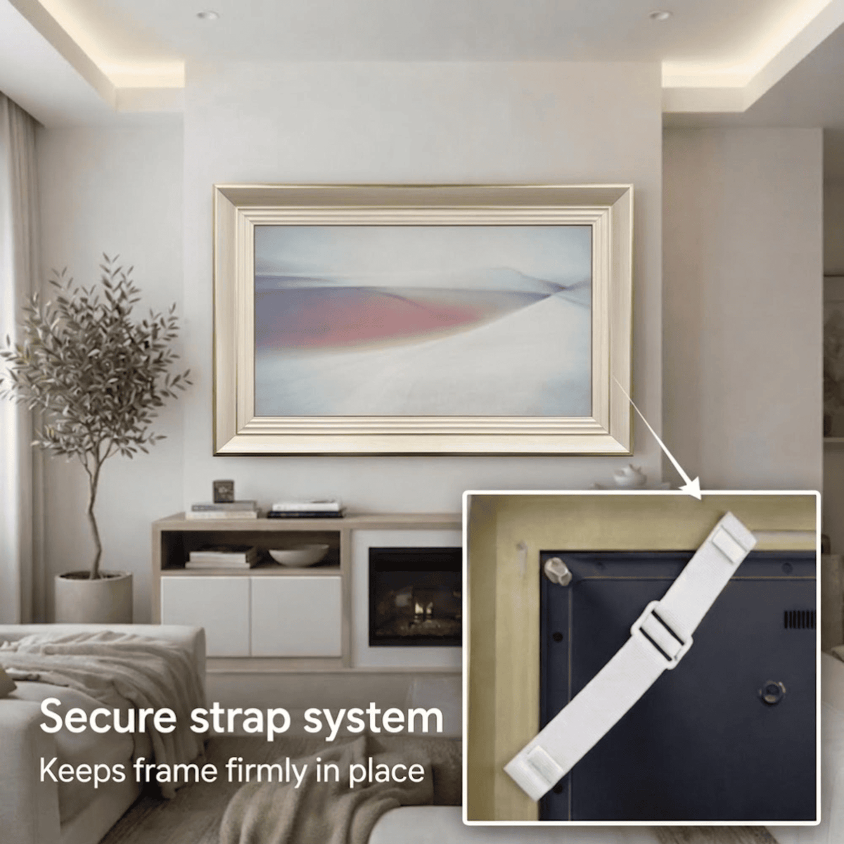 Custom frame for TCL TV | elegant wooden bezel for tcl NextFrame | decorative TV cover | handmade tv frame art