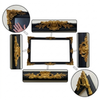 Matte Black and Antique Gold TV Frame