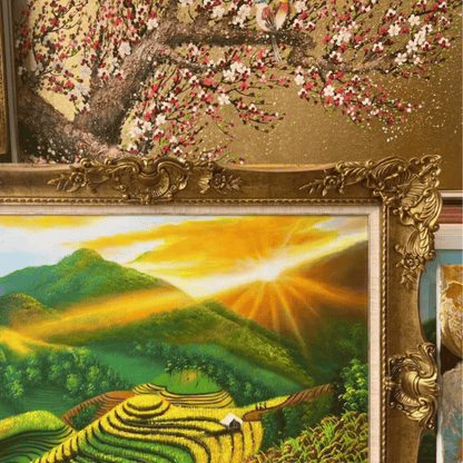 Antique Style Living Room Decor |Ornate Gold TV Frame U88881NV