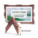 Dusty Rose Ornate TV Frame