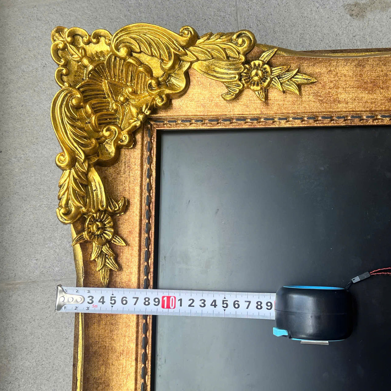 Ornate Gold TV Frame | Antique Style Bezel for Living Room Decor