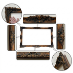 Distressed Warm Brown TV Frame