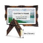 Distressed Warm Brown TV Frame