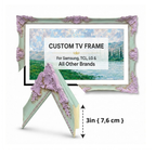 Pastel Lavender & Mint Green TV Frame