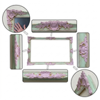 Pastel Lavender & Mint Green TV Frame