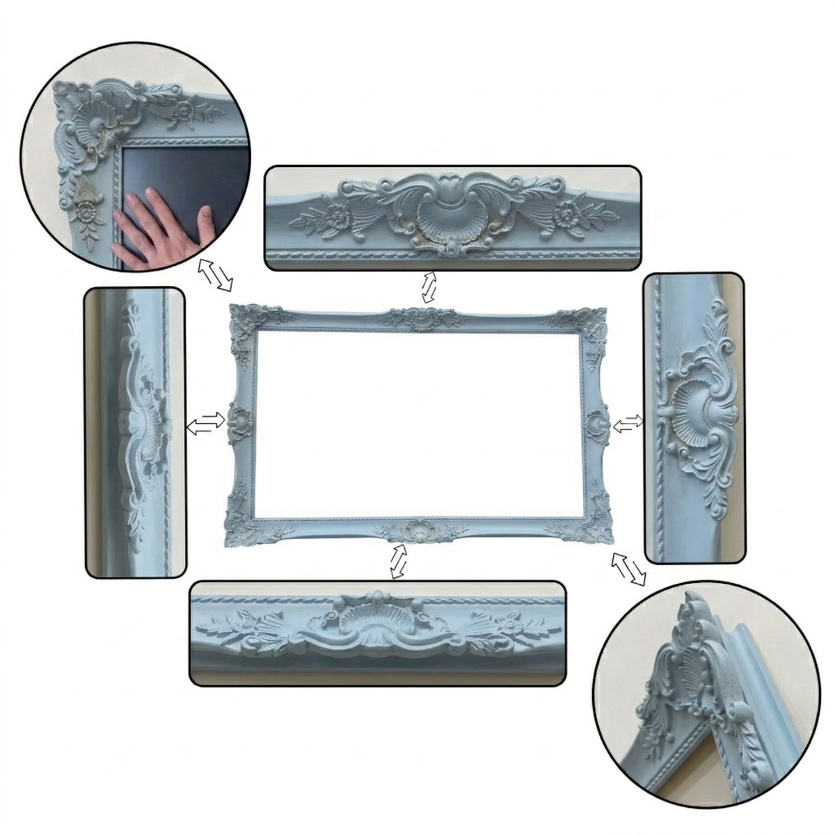 French Powder Blue TV Frame
