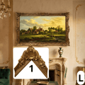 Black Gold Ornate TV Frame, Baroque TV Bezel, Custom Decorative TV Frame, Elegant Home Decor