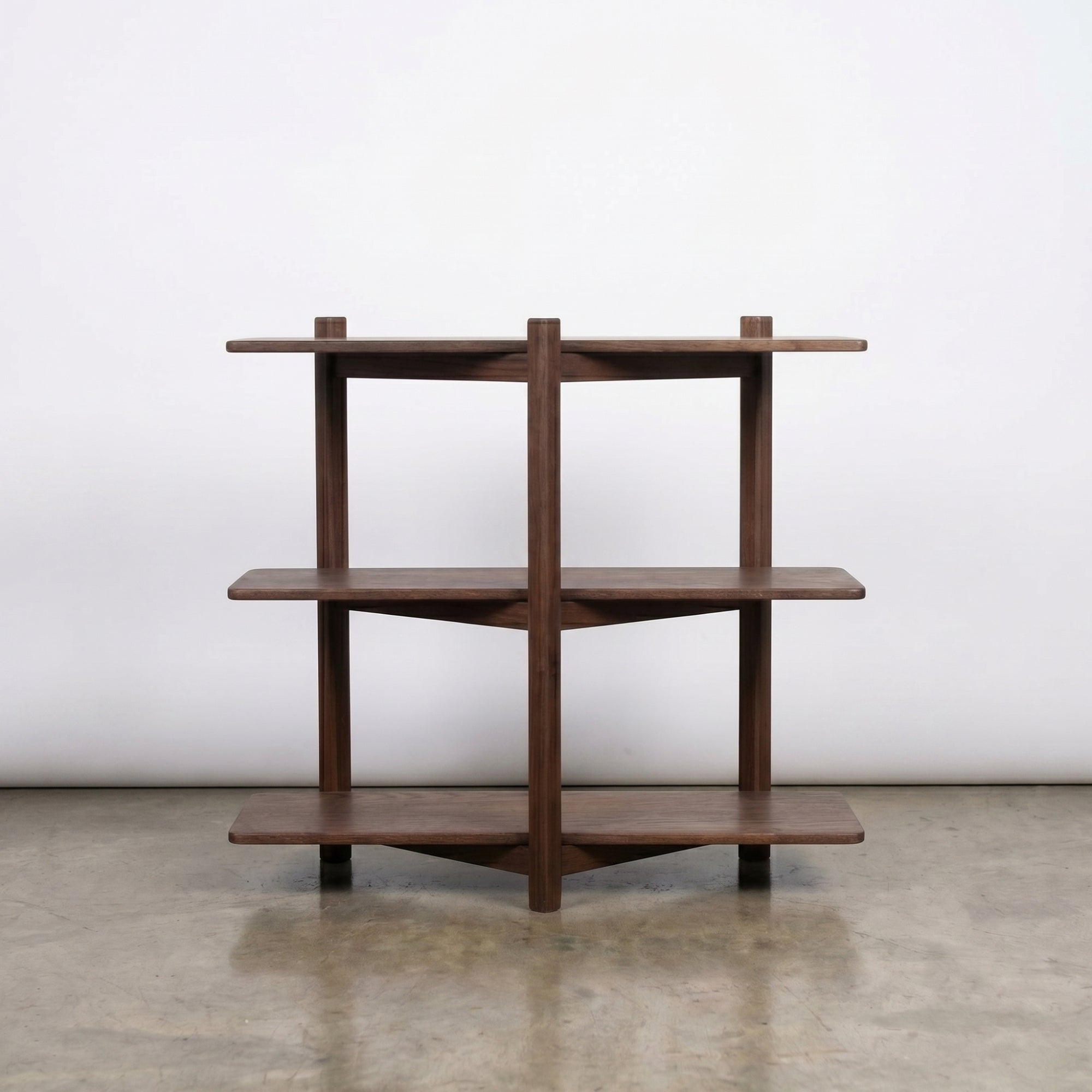 Solid Wood Display Console, Minimalist Storage Rack, Entryway Table, Living Room Organizer, Handmade Furniture L0202NZ