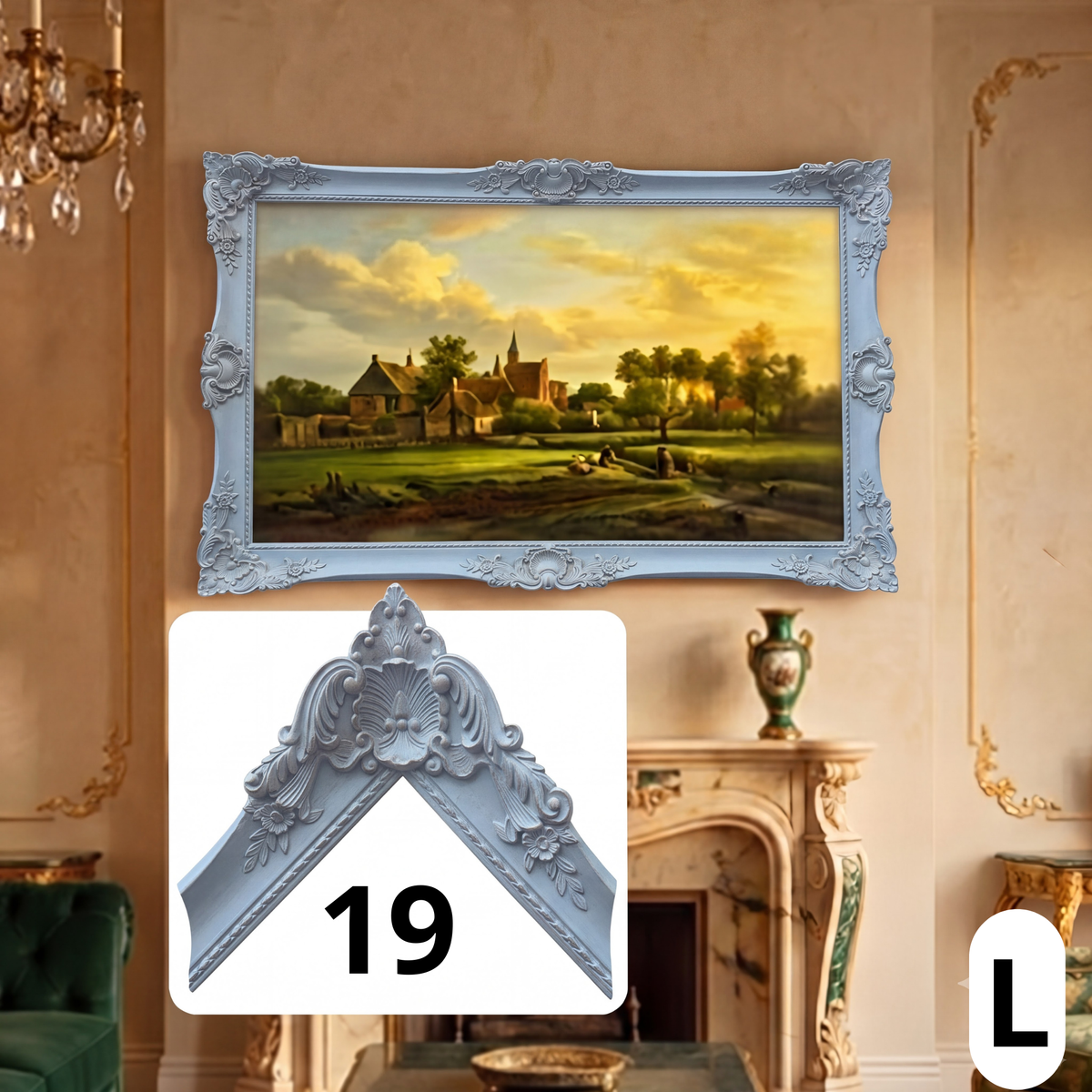 Antique Champagne Gold TV Frame