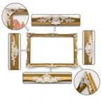 Antique Gold & White Ornate TV Frame