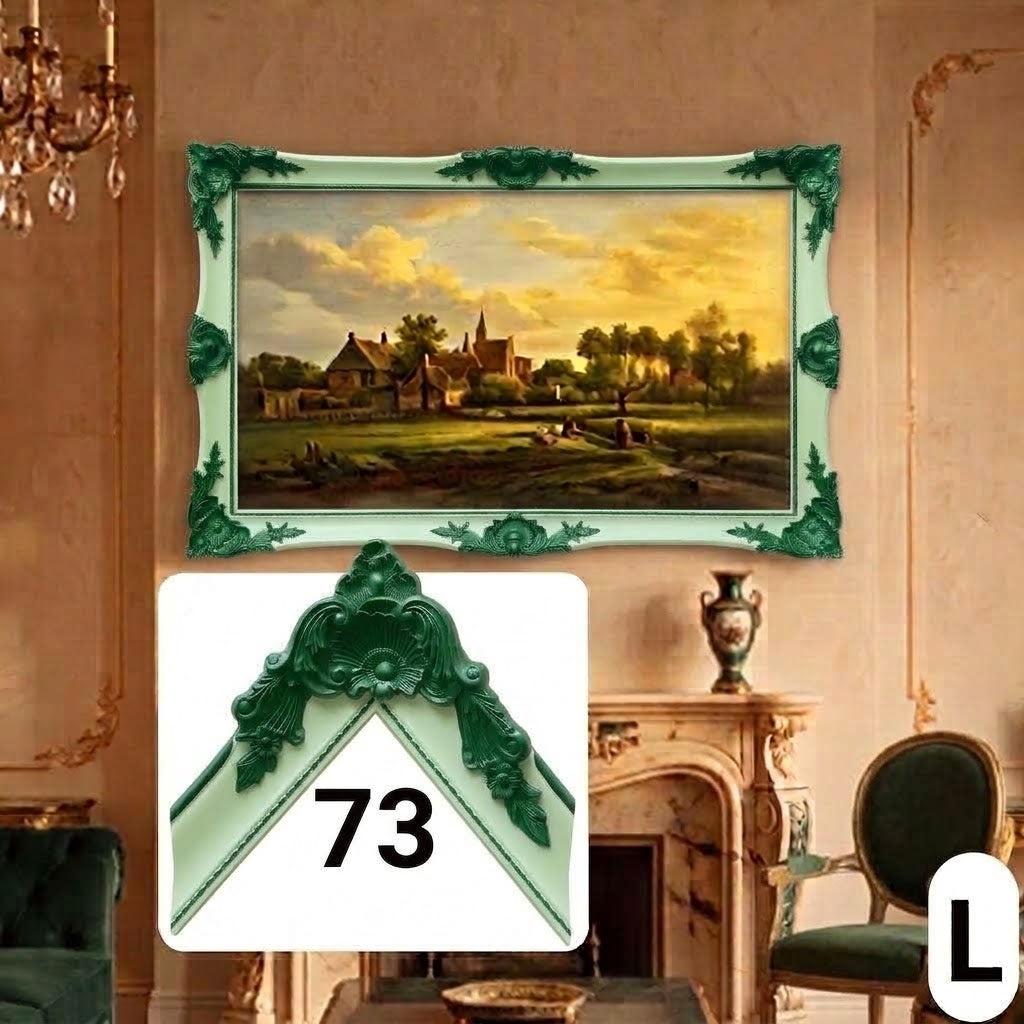 Traditional Ornamental TV Frame Cover – Custom Sizes & Colors for Any TV Brand