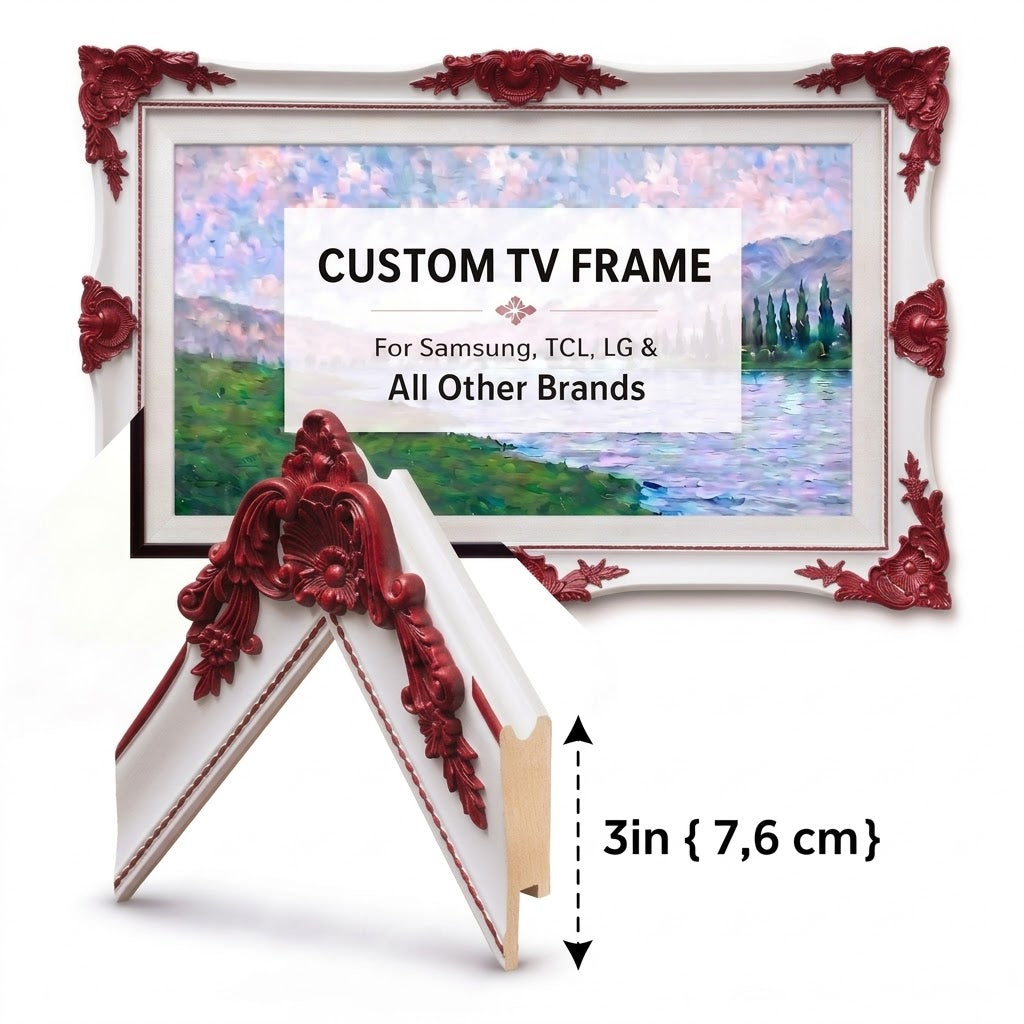 Custom Classic TV Frame for Samsung, LG, Sony, TCL, Hisense & More