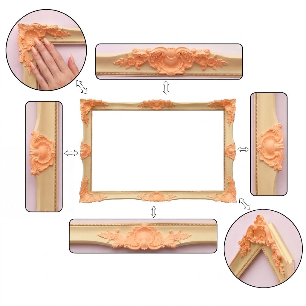 Traditional Ornamental TV Frame Cover – Custom Sizes & Colors for Any TV Brand