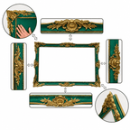 Emerald & Gold Antique TV Frame for Samsung Frame