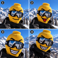 Funny Yellow Head Ski Mask