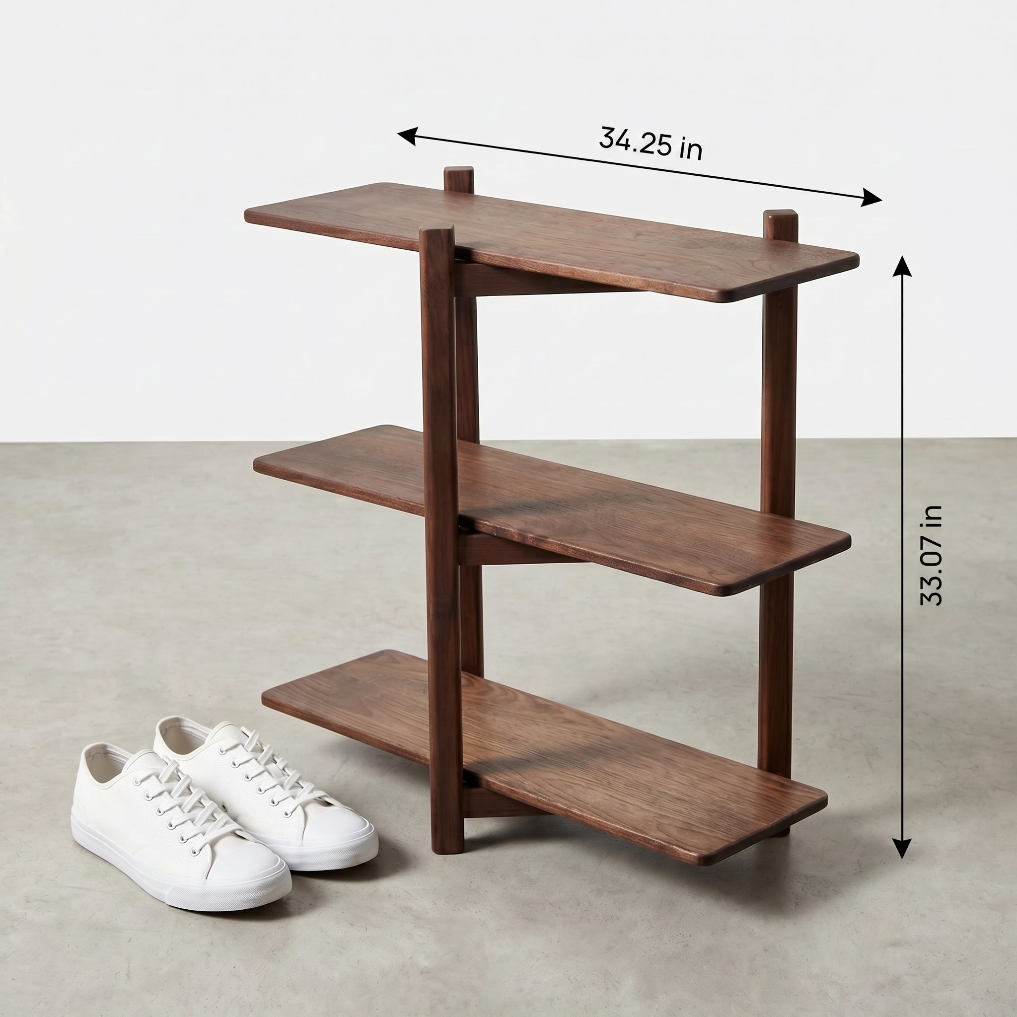 Solid Wood Display Console, Minimalist Storage Rack, Entryway Table, Living Room Organizer, Handmade Furniture L0202NZ