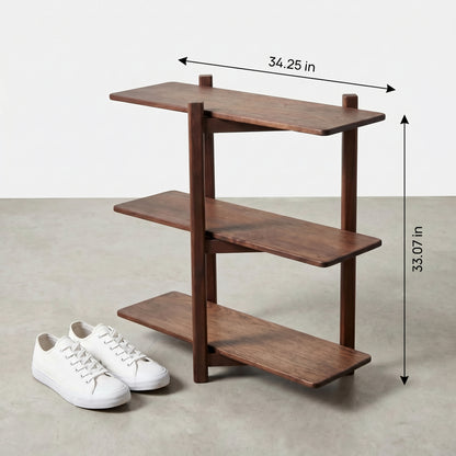 Solid Wood Display Console, Minimalist Storage Rack, Entryway Table, Living Room Organizer, Handmade Furniture L0202NZ