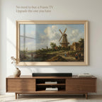 Frame tv frame | Light Oak TV Frame | Custom Size TV Frame | Modern Wall Art TV Decor | U4506NV