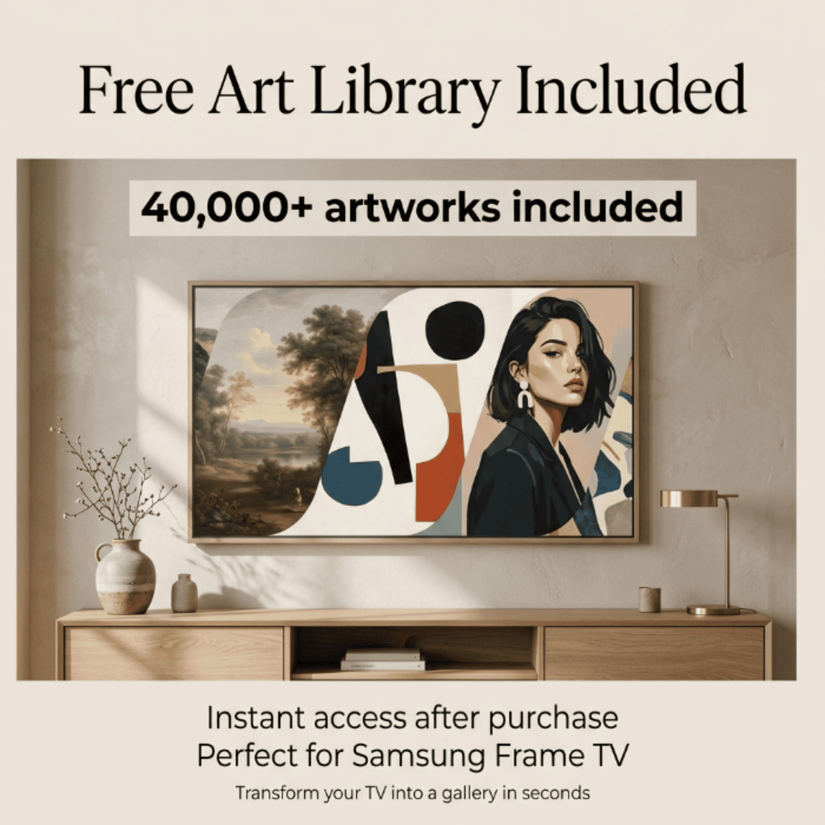 Custom frame for TCL TV | elegant wooden bezel for tcl NextFrame | decorative TV cover | handmade tv frame art