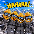 Funny Yellow Head Ski Mask