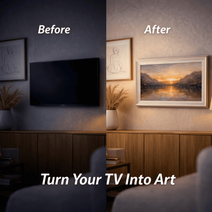 Custom frame for TCL TV | elegant wooden bezel for tcl NextFrame | decorative TV cover | handmade tv frame art (Bản sao)