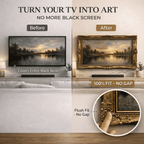 Antique Style Living Room Decor |Ornate Gold TV Frame U88881NV