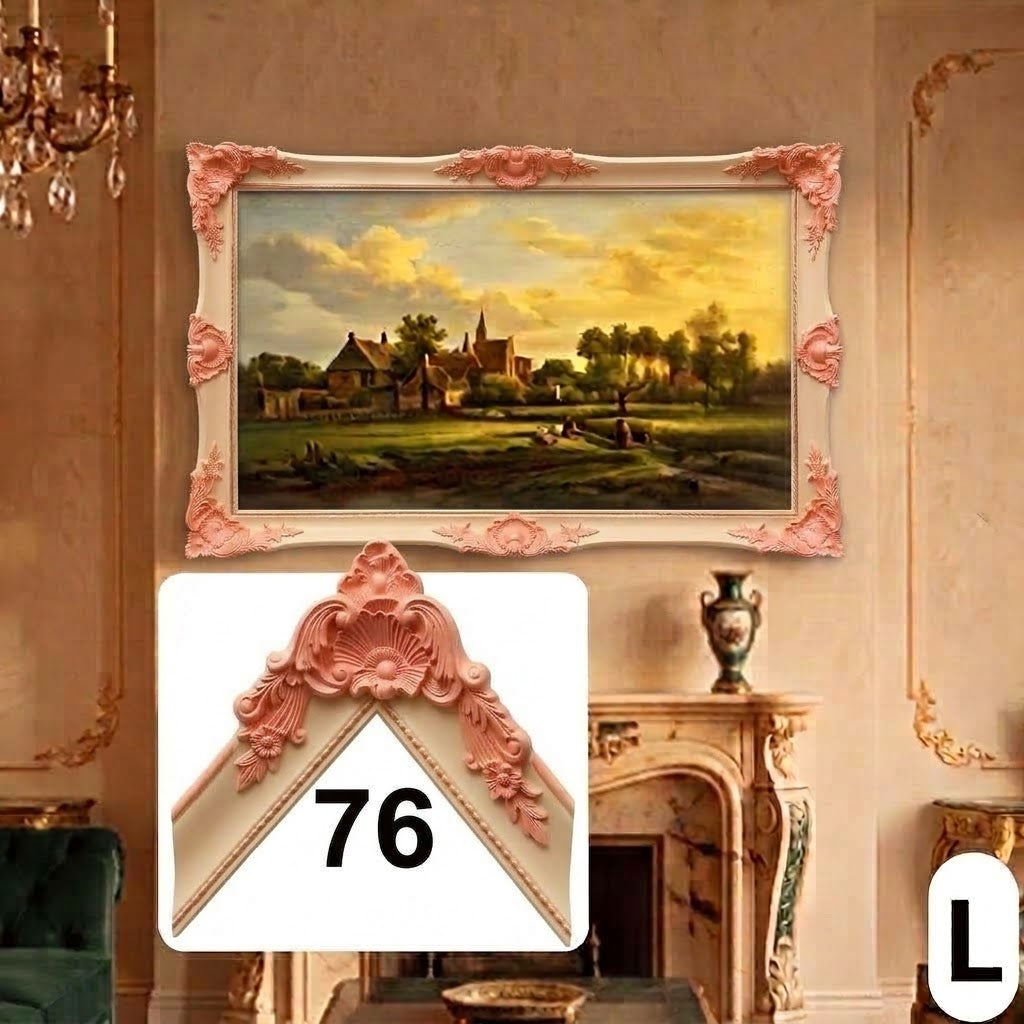 Traditional Ornamental TV Frame Cover – Custom Sizes & Colors for Any TV Brand