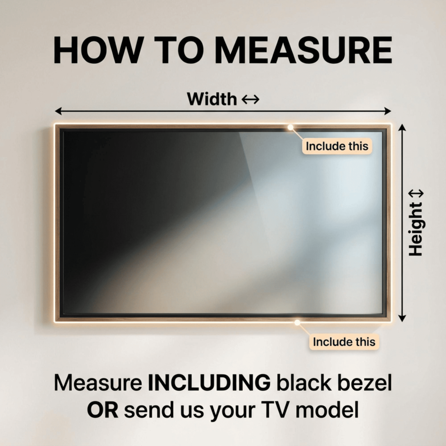 Custom frame for TCL TV | elegant wooden bezel for tcl NextFrame | decorative TV cover | handmade tv frame art (Bản sao)