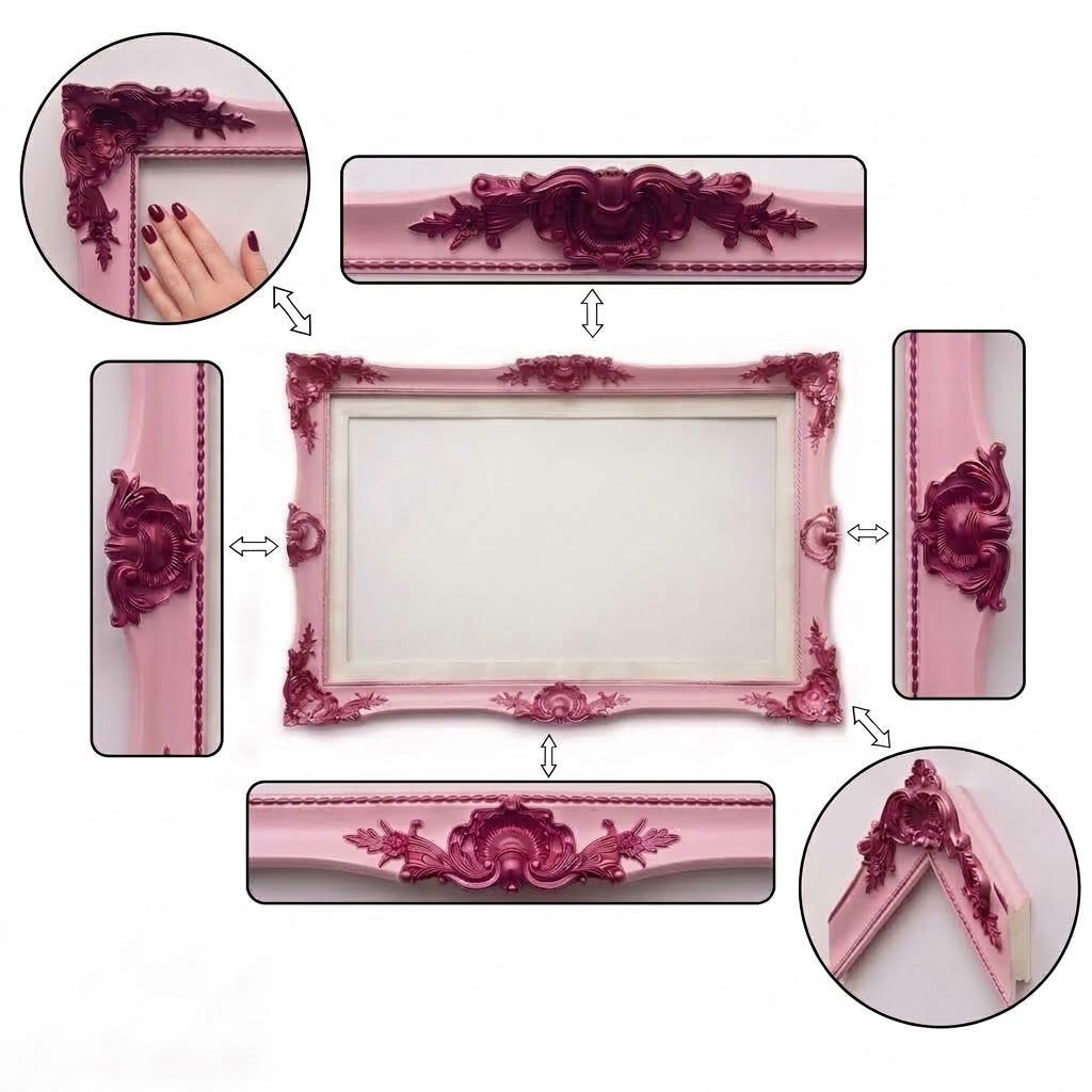 Classic Floral TV Frame – Custom Colors for All Major TV Brands