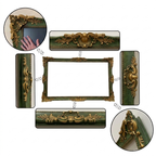 Sage Green and Antique Gold TV Frame