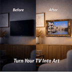 Antique Style Living Room Decor |Ornate Gold TV Frame U88881NV