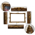 Natural Brown & Antique Gold TV Frame