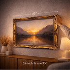 Antique Style Living Room Decor |Ornate Gold TV Frame U88881NV