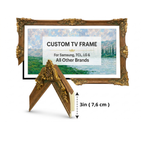 Natural Brown & Antique Gold TV Frame