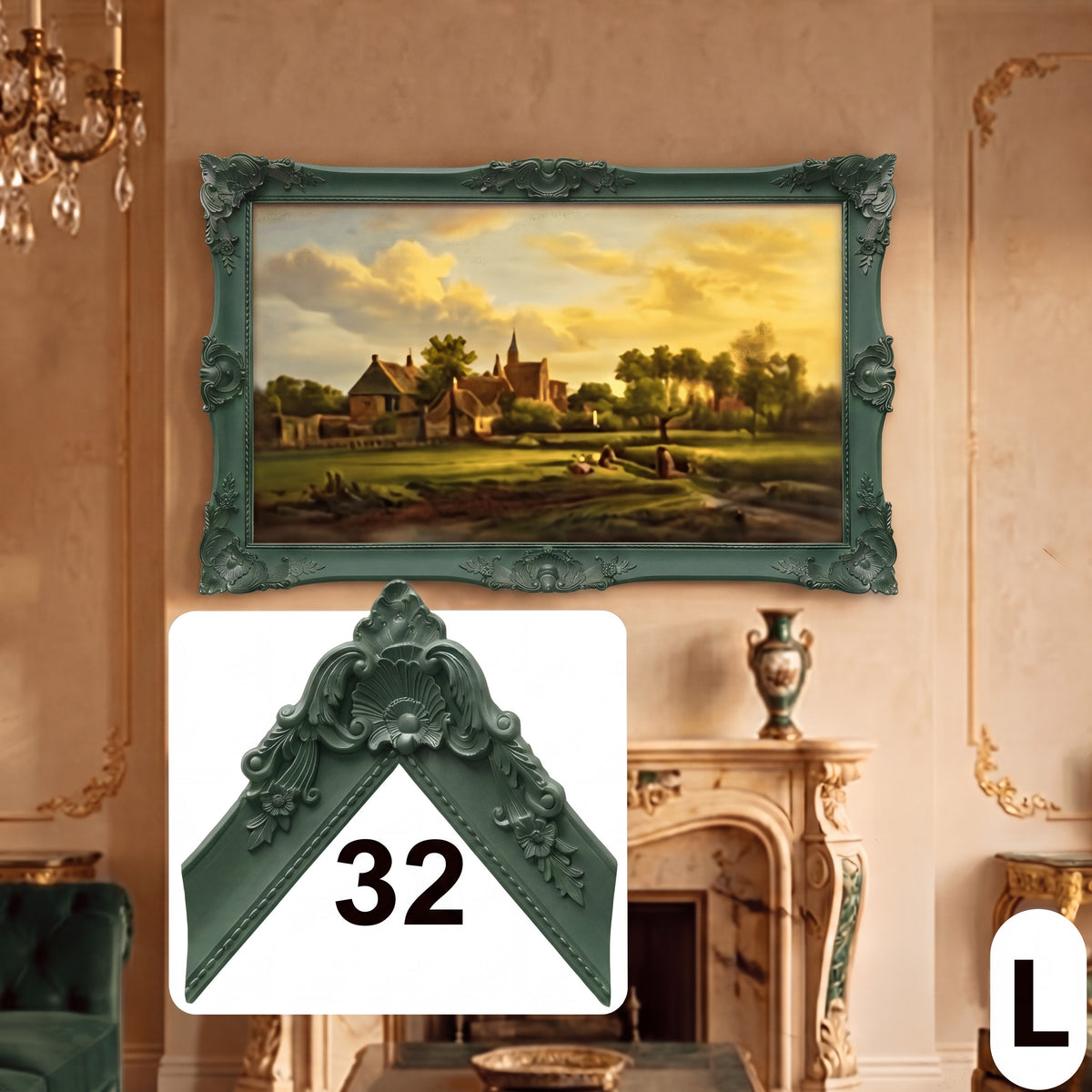 Warm Taupe Royal Ornate