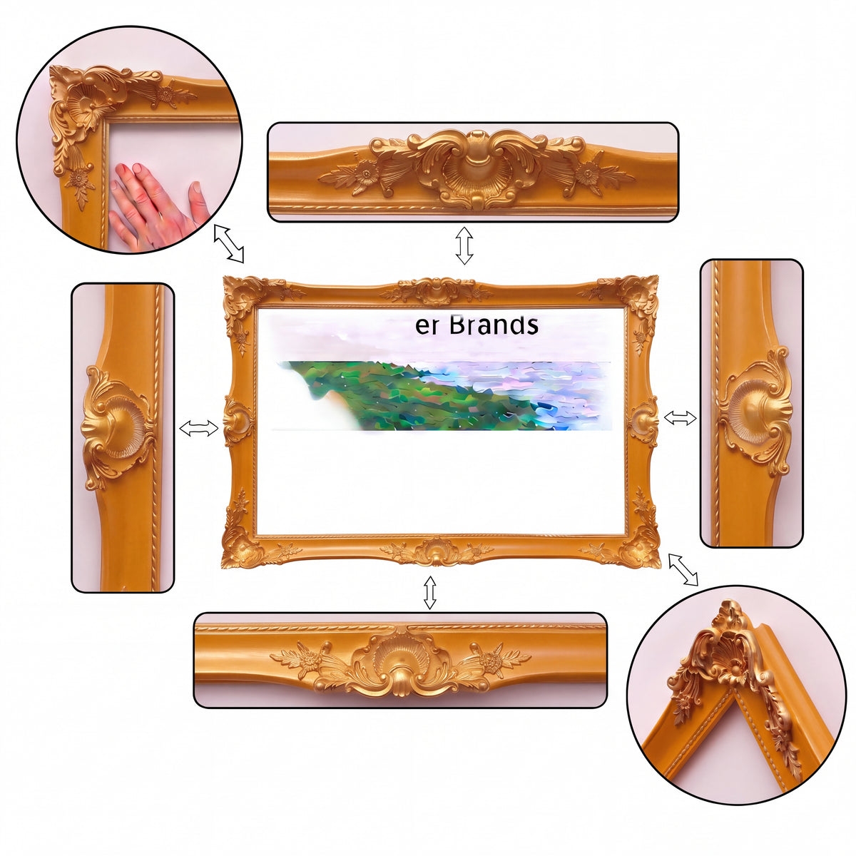 Custom Ornate TV Frame, Classic Decorative TV Bezel, Fits All TV Brands, Custom Size & Color