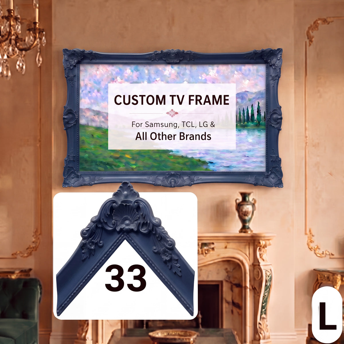 Warm Taupe Royal Ornate