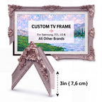 Royal Elegance: Upgrade Your Home with the Lavender Grey Classic TV Frame