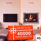 Classic Ornate TV Frame – Baroque Decorative Frame for Samsung, LG, TCL & More