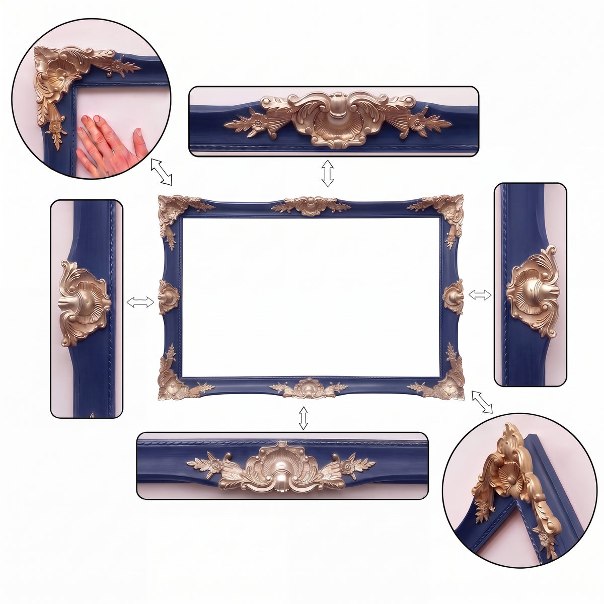 Elegant Decorative TV Frame – Handmade Classic Baroque TV Bezel for Any TV