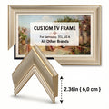 Custom frame for TCL TV | elegant wooden bezel for tcl NextFrame | decorative TV cover | handmade tv frame art