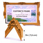 Antique Golden Terracotta Baroque Frame – Ornate Vintage Wall Picture & Mirror Frame