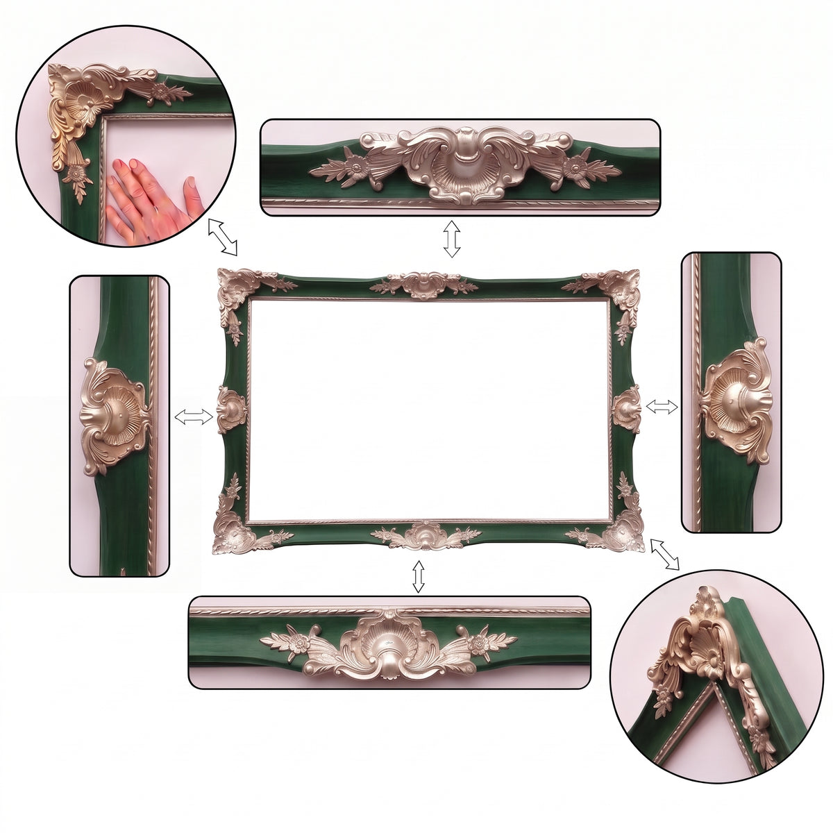 Handcrafted Ornate TV Frame – Timeless Classic Decorative Frame for Any Television