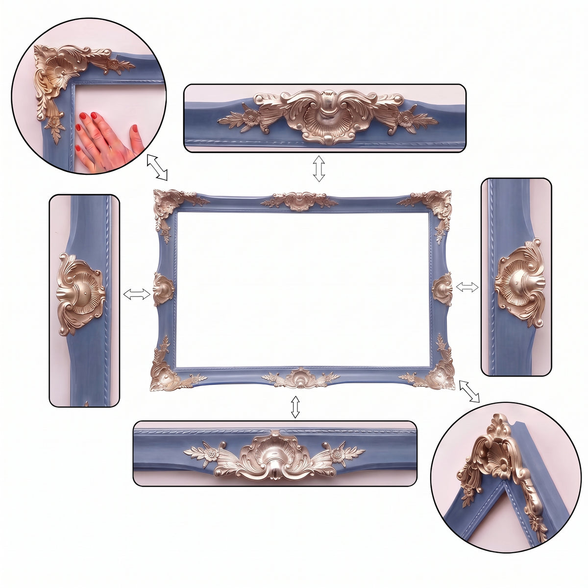 Classic Ornate TV Frame – Baroque Decorative Frame for Samsung, LG, TCL & More