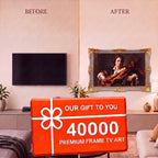 Antique Gold & Warm Taupe Custom TV Frame – Baroque Style TV Frame for Samsung Frame, LG, Sony