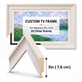 Frame tv frame | Custom Size TV Frame | Modern Wall Art TV Decor | U4506NV