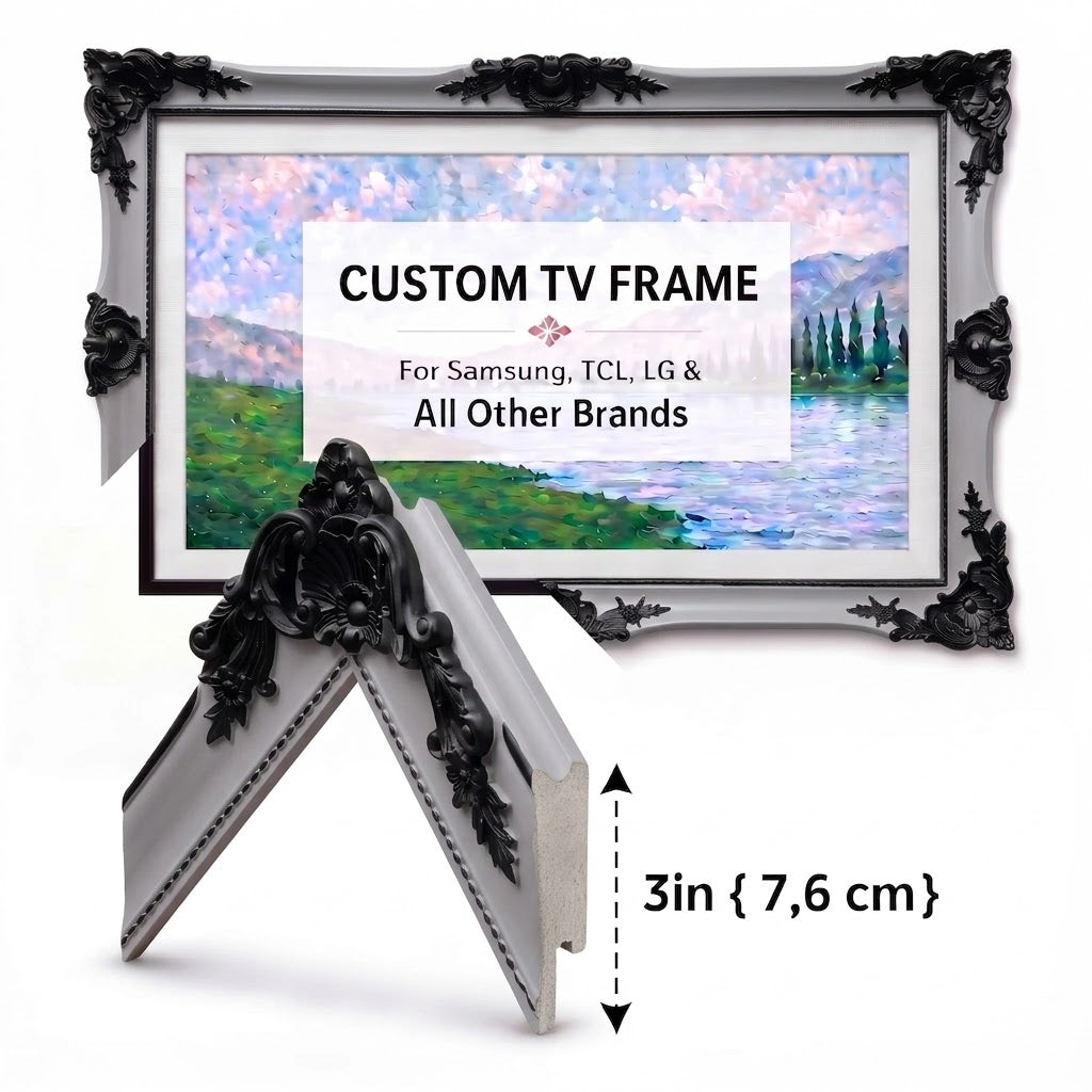 Luxury Vintage TV Bezel Frame – Custom-Made for Samsung, Sony, Hisense & More